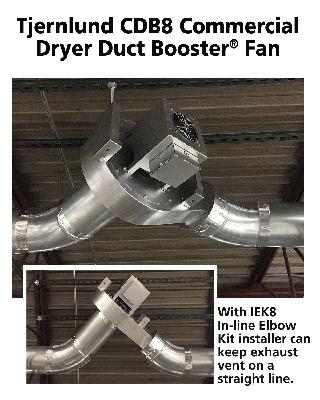 New Products for Engineers, COMMERCIAL DRYER DUCT BOOSTER FAN